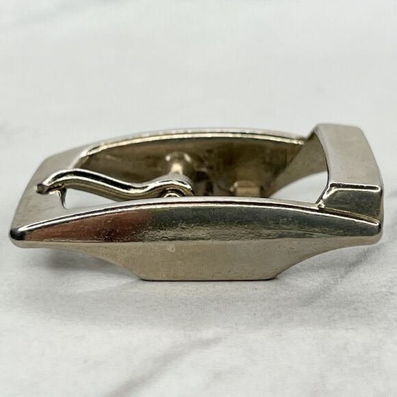 Silver Tone Simple Basic Belt Buckle - Picture 5 of 7